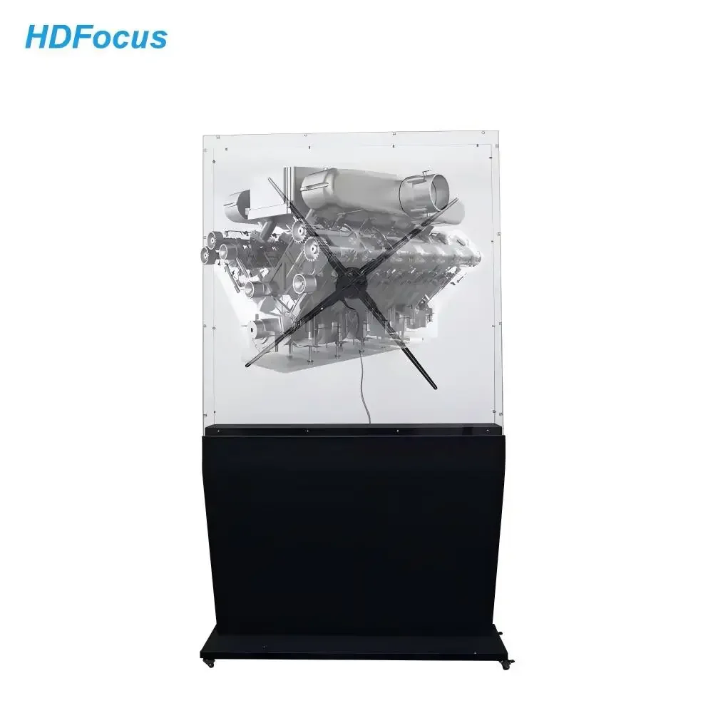 100Cm Hologram Equipment Indoor Hologram 3D Advertising 3D Holographic Fan Led Display Hologram Projector