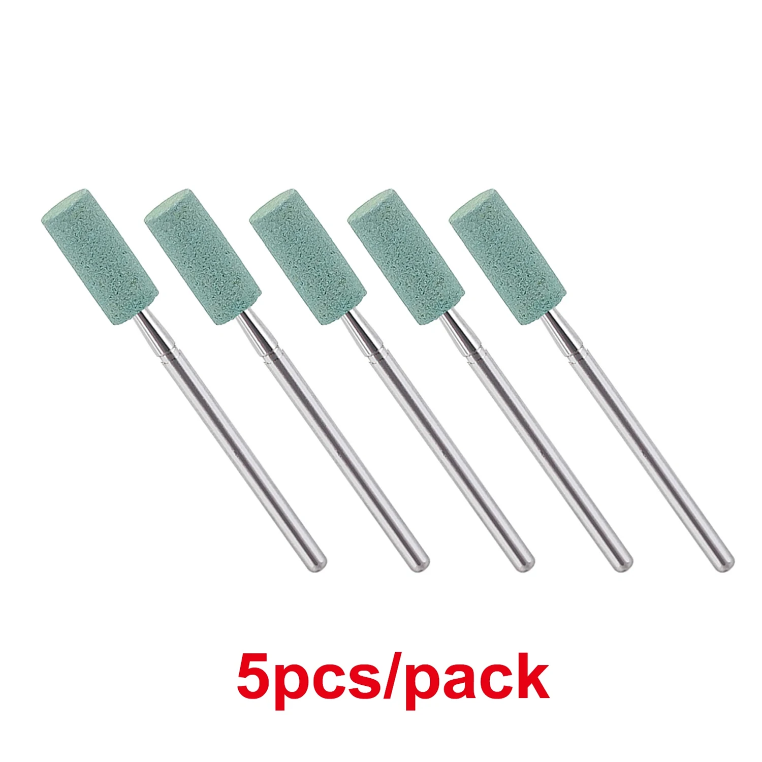 WellCK 5pcs Dental Polisher Ceramic Diamond Grinding Head Stone Zirconia Ceramics Emax Crowns Grinder Quick Polishing Burs