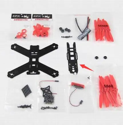 KingKong 210GT X Frame Racing Drone carbon fibre Second floor board top plate for 210 220 QAV FPV frame kit repair