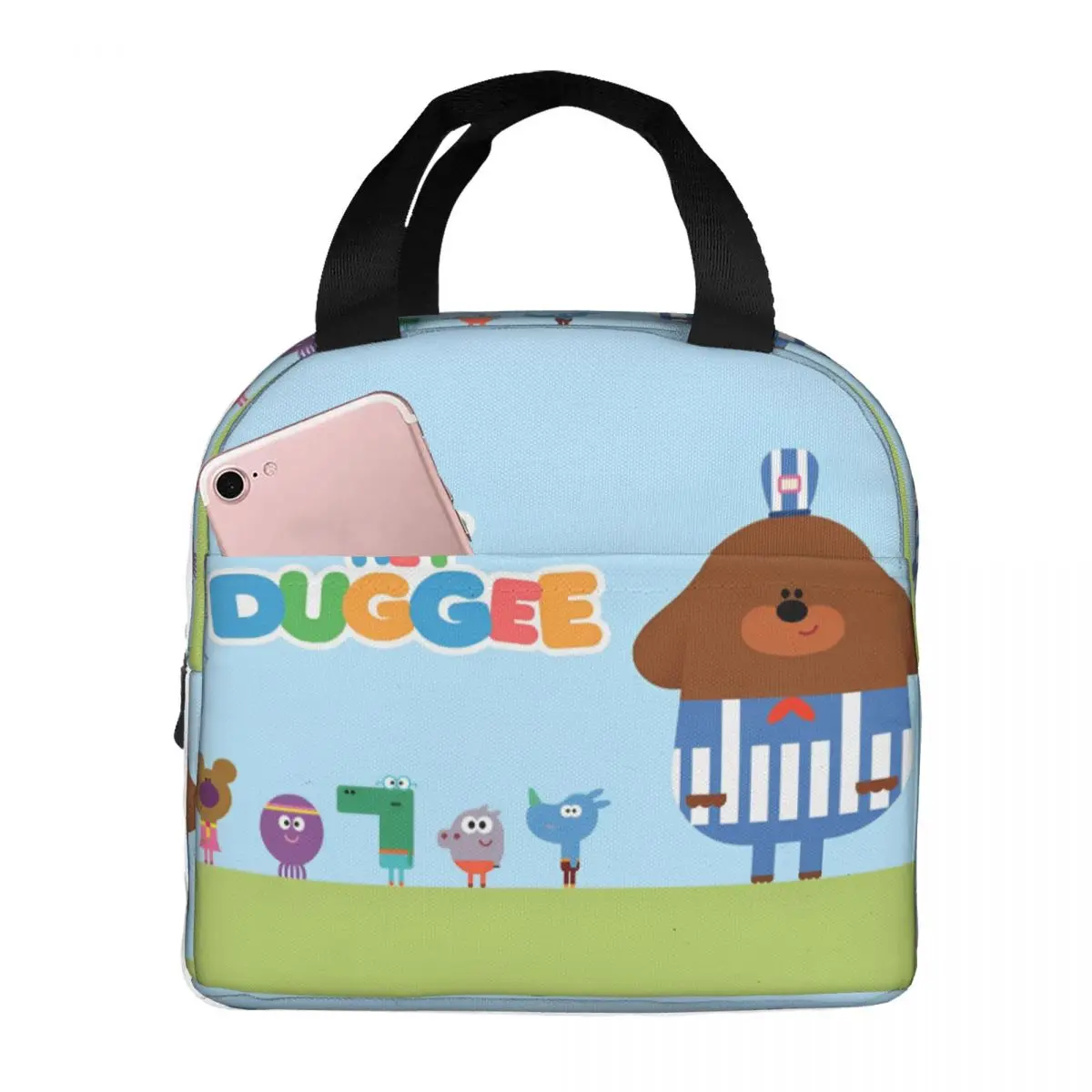 

H-Hey D-Duggees Cartoon Insulated Lunch Bags Thermal Bag Lunch Container High Capacity Lunch Box Tote Girl Boy Office Outdoor