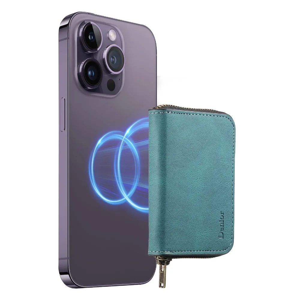 For Magsafe Sliding Wallet Phone Card Holder Anti-Theft Leather Case IPhone 16 Pro Max 15 14 17 S25 S24 Plus Ultra Pixel 9