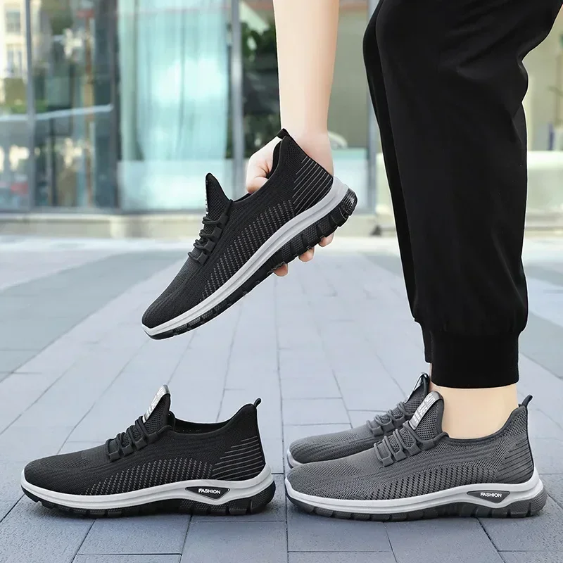 Men's shoes summer 2024 new breathable outdoor single shoe strap convenient running shoes sports shoes