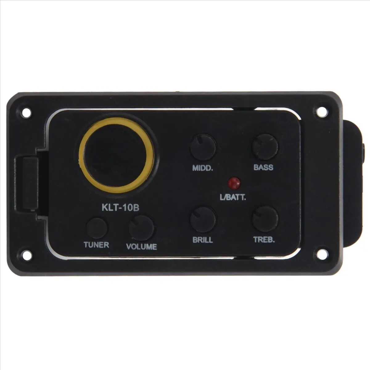 

TUREBG 5X KLT-10B 4 Band EQ Equalizer Preamp Guitar Pickup with Tuner Hard Bridge Piezo Pickup for Guitar 36 and 38