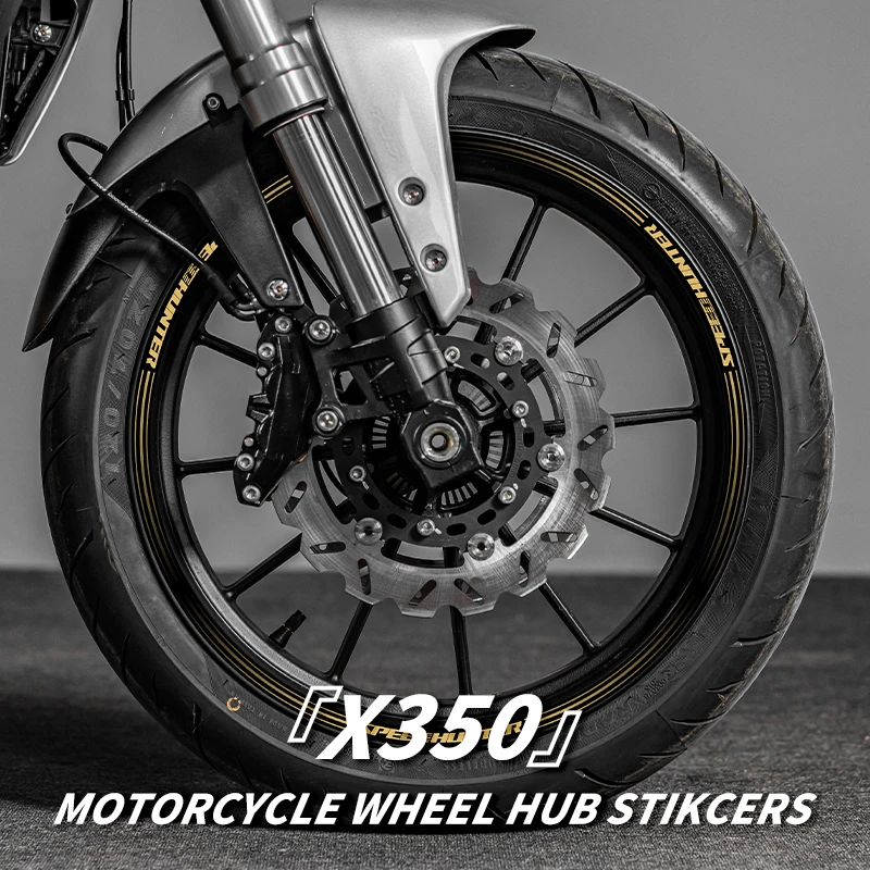 

Used For HARLEY X350 Motorcycle Wheel Hub Safty Reflective Stickers Kits Bike Accessories Rim Decals Can Choose Color