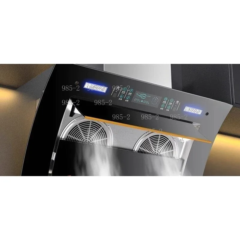 Dual Motor Side Suction Range Hood, Household Kitchen Strong Suction Small Cooker Hood for Rental
