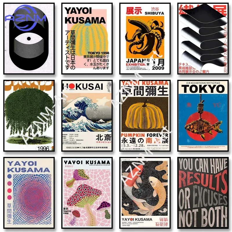 

Vintage Japanese Art Classic Poster Abstract Canvas Painting Print Wall Art Picture for Living Room Cuadros Home Decoration Gift