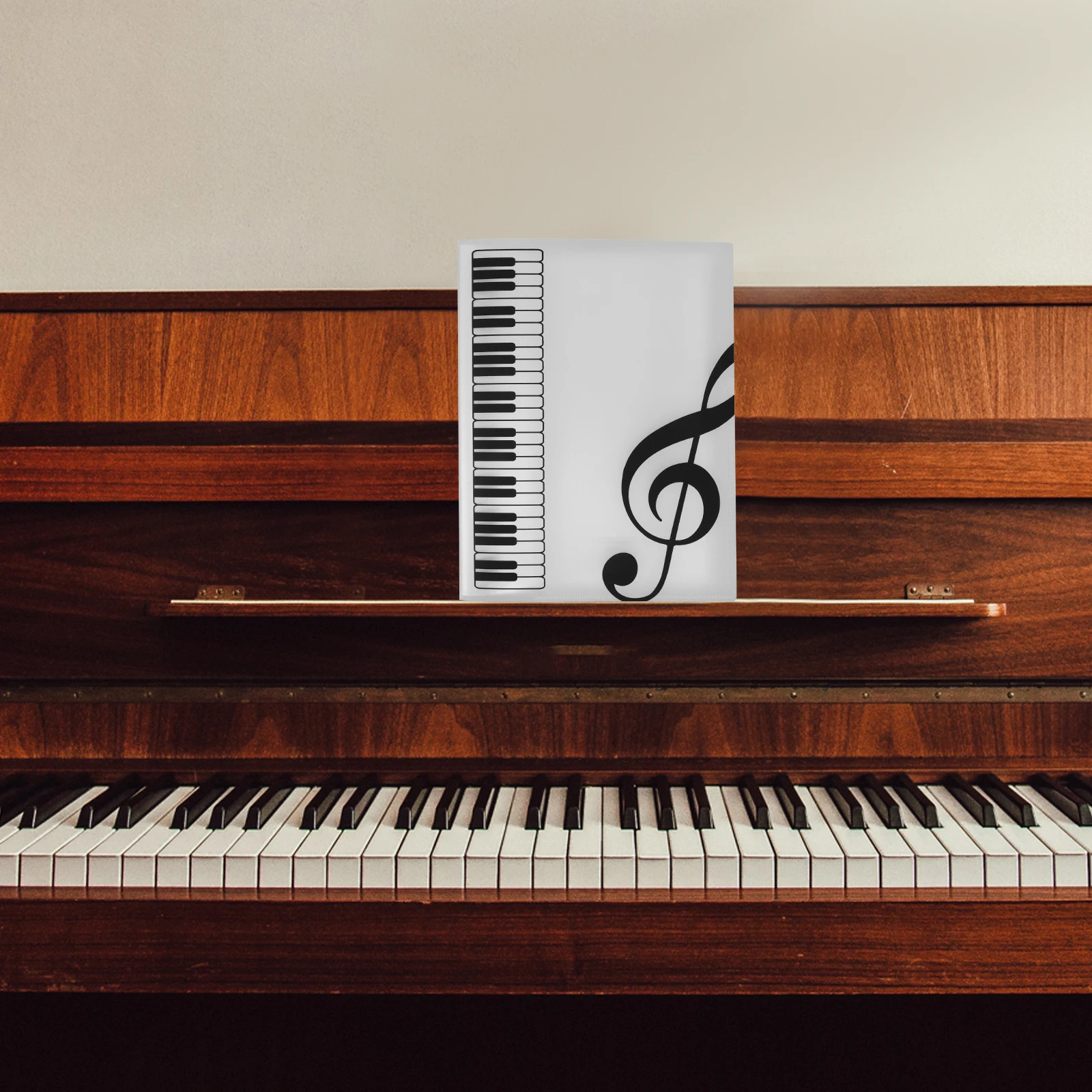 

A4 Sheet Music Clip Folder 80 Pages Clear Sleeves School Plastic Choir Band Music Accessories Storage Organizer Piano Book