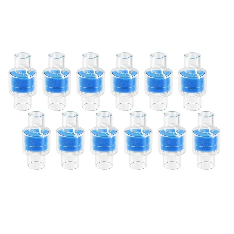 

【NEW YEAR 】For HME Z1, Z2 12-Pack Replacement Heat Moisture Exchanger/Filter- Humidification Solution Fits 22Mm Tubing