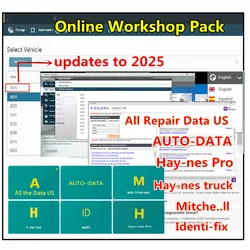 2026 All Repair Data Online Account for wholedata ,Auto-data,Mit..chell, hay-nes pro, Identi-fix Workshop Account Online Update