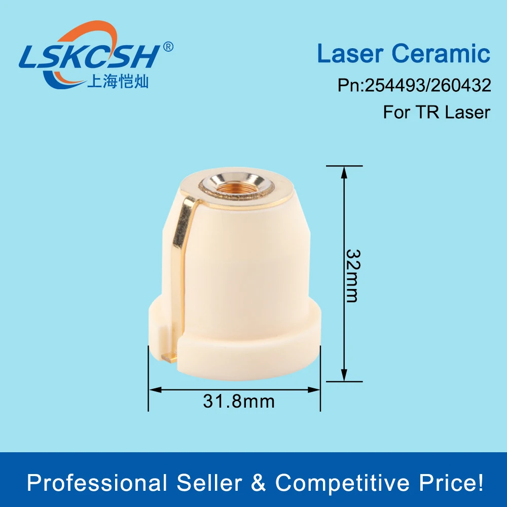 LSKCSH Laser keramik/pemegang nozel, kualitas lebih baik tipe 0260432/260432/254493 untuk Co2 Logam Laser pemotong mesin habis pakai