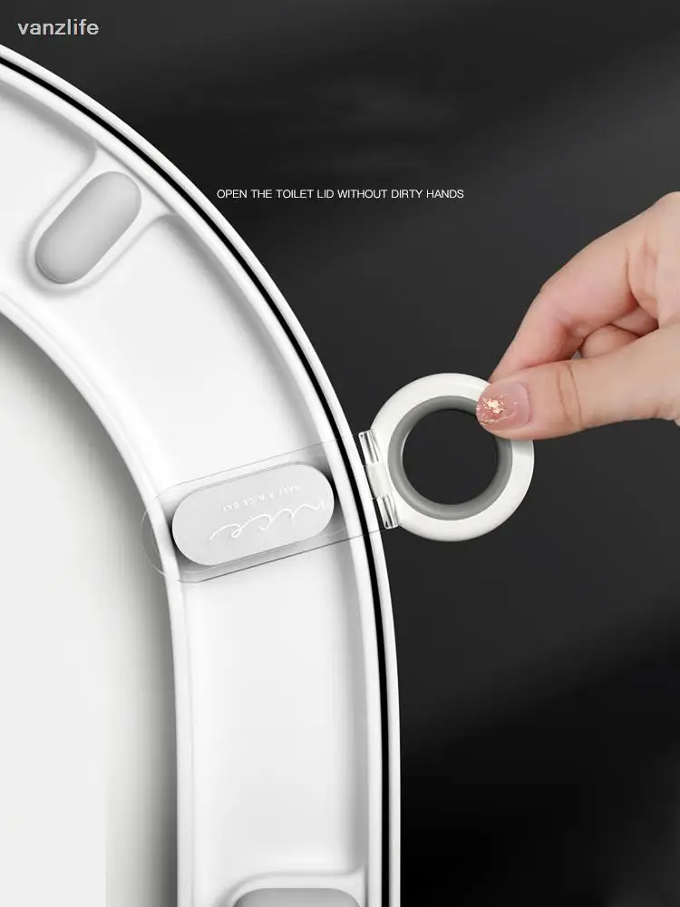 vanzlife The toilet seat lift GaiQi handle artifact uncovered device lift GaiQi toilet seat lift handle cover lifting device