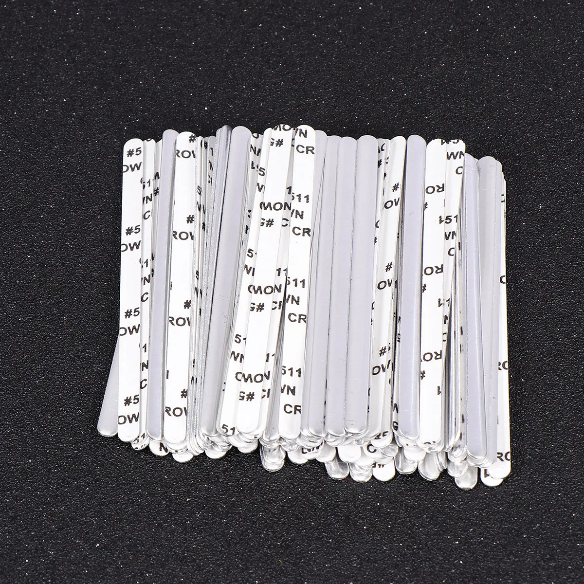 100Pcs Mask Aluminum Strip Nose Bridge Wire for DIY Masks Premium Material Comfort Fit Better Protection Mask Making Accessories