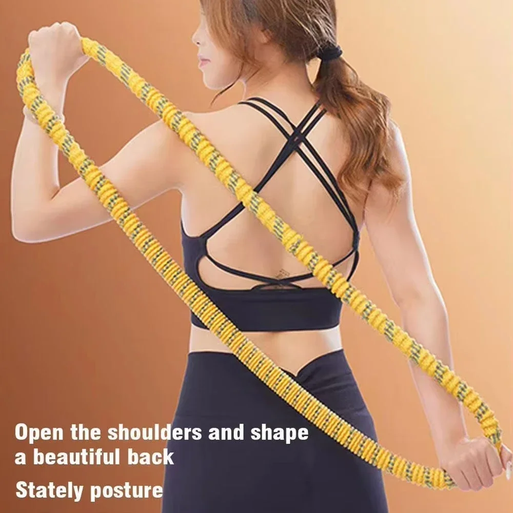 

Foldable Fitness Ring - Portable Abdominal Toner with Soft Spring Resistance, Waist Shaping Exercise Circle for Home Workouts​