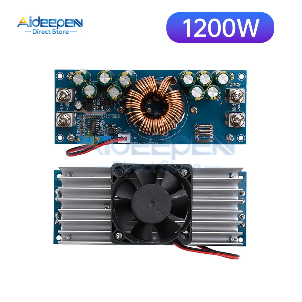 800W 28A/1200W 50A DC-DC Buck Converter Step Down Power Supply Module 15-90V to 2.5-72V Adjustable Voltage Charger Module