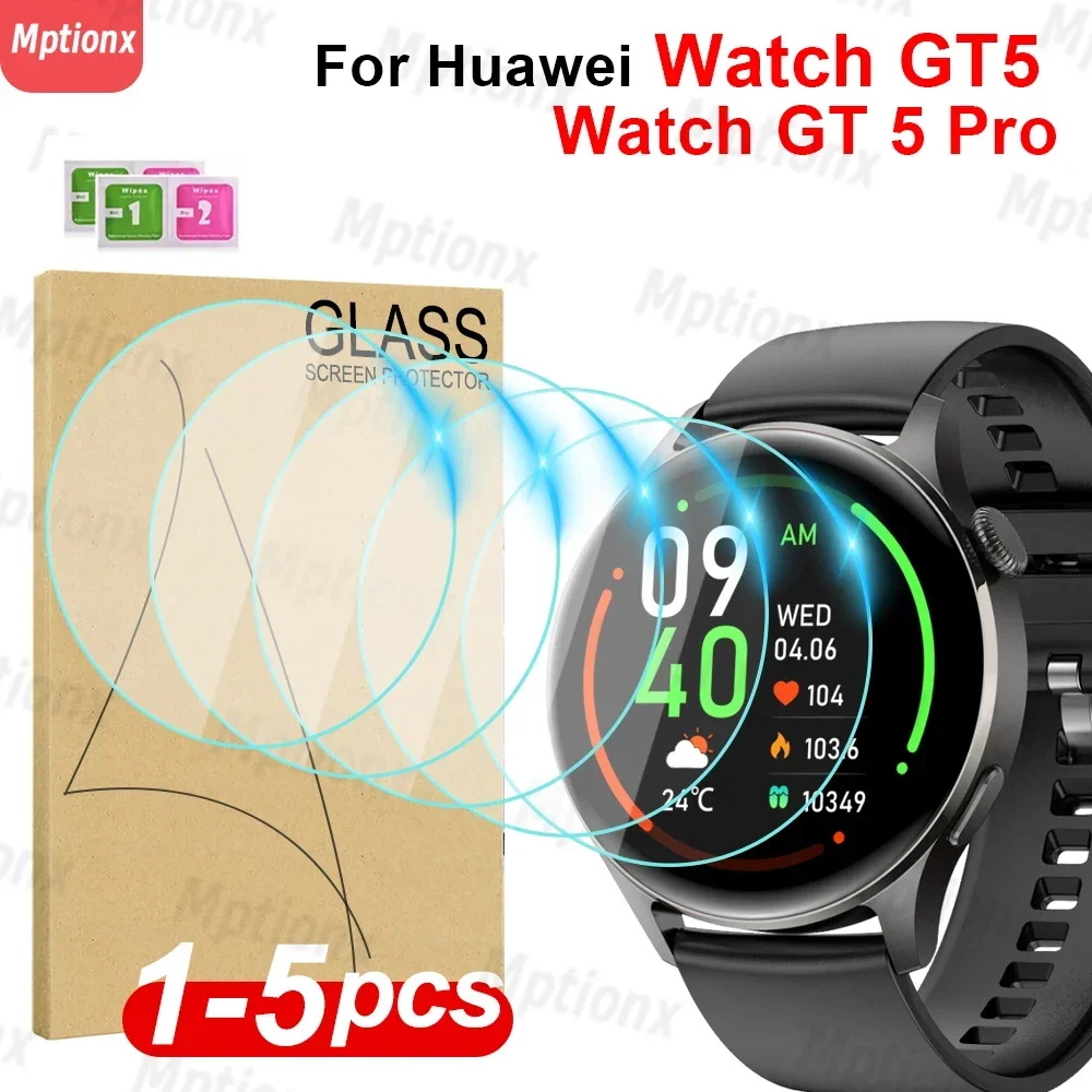 Tempered Glass for Huawei Watch GT5 41mm 46mm HD Screen Protector Anti-Scratch for Huawei Watch GT5 Pro 42mm 46mm Accessories