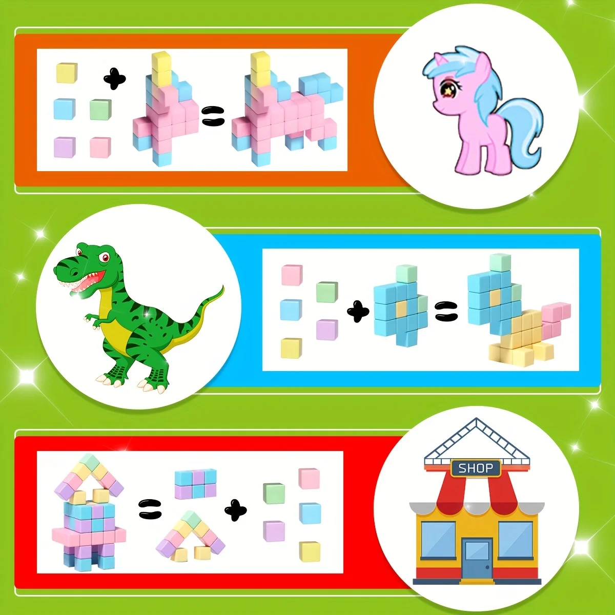 مكعبات مغناطيسية للأطفال، هدية حسية مكعبة مغناطيسية كبيرة الحجم، مجموعة مكعبات بناء تعليمية لمرحلة ما قبل المدرسة، هدايا مثالية للعطلات