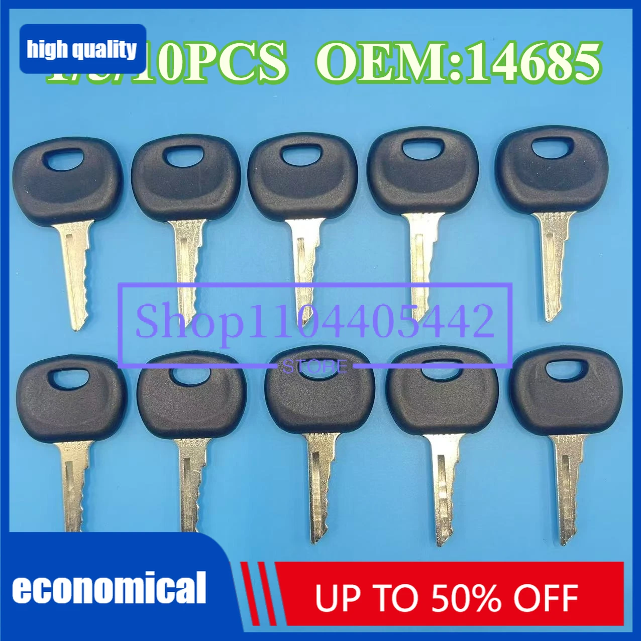 

1/5/10Pcs 14685 Ignition Key For ELI80-0087 Rammax Multiquip Wacker Bomag Deutz Vibromax Heavy Equipment