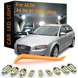 12pcs LED Interior Light Bulbs For Audi A4 S4 RS4 B6 B7 Sedan Avant 2001 2002 2003 2004 2005 2006 2007 2008 Accessories Parts