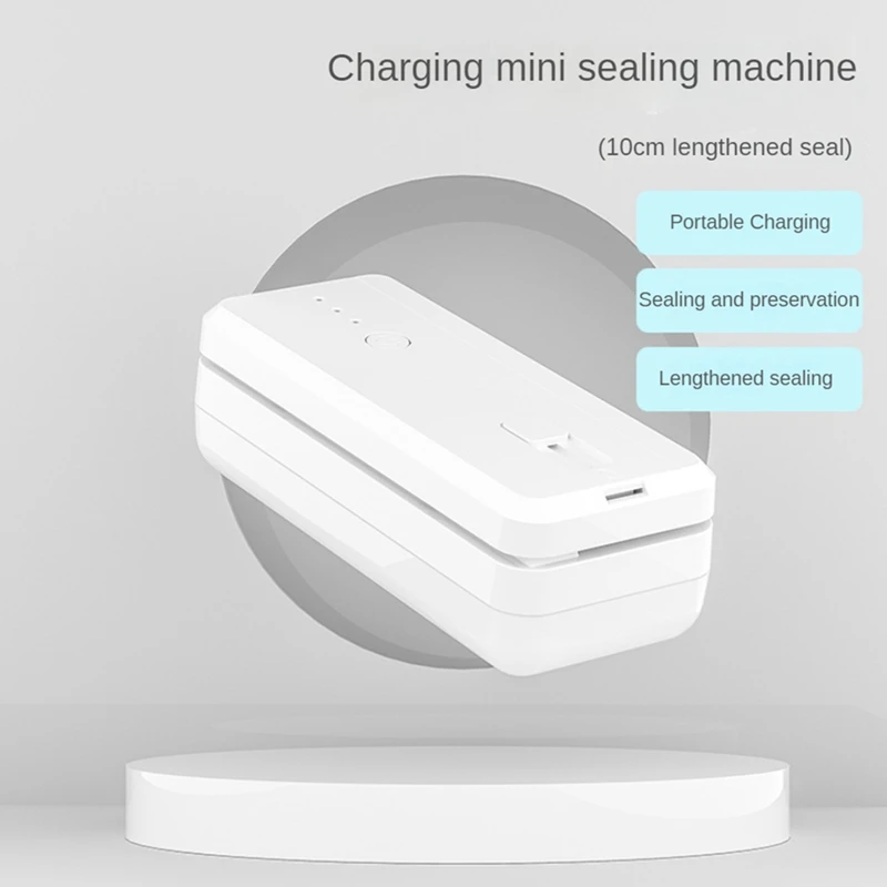 Mini termosigillatrice portatile Mini sigillatrice per sacchetti Termosigillatrice portatile per sacchetti di chip Sacchetti di plastica Conservazione degli alimenti, Nero durevole