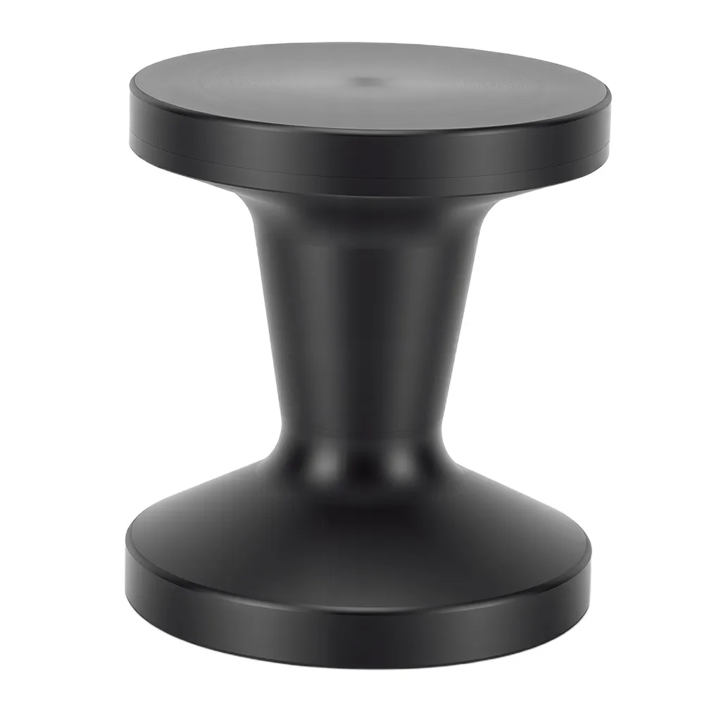 Dual Sided Coffee Tamper Flat Thread Base PP Material Coffee Powder Press Hammer 51mm Size Black Color Dual Sided Coffee Tamper