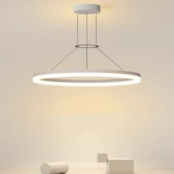 Lampadario ad anello in cristallo nordico per ristorante soggiorno tavolo da pranzo Villa lampadario a soffitto lampada apparecchio di illuminazione per interni