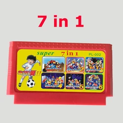 7 in 1 8 bit 60 pins Game Card With Rockman 1 2 3 4 5 6 Captain Tsubasa 2