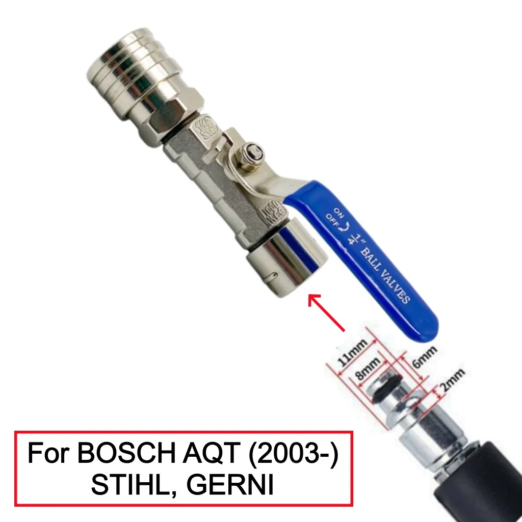 High Pressure Wash Ball Valve Kit 1/4