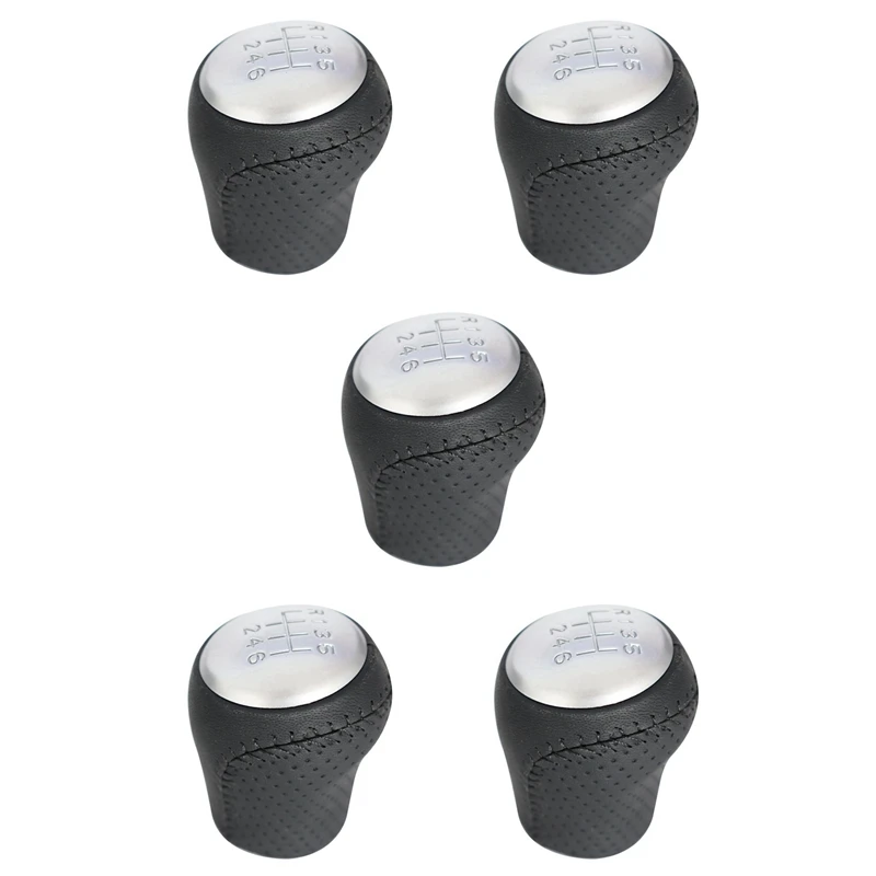 

5X 6 Speed Gear Shift Knob Fit For Nissan Juke F15 X-Trail T31 Qashqai MKI JJ10 2010 2011 2012 2013