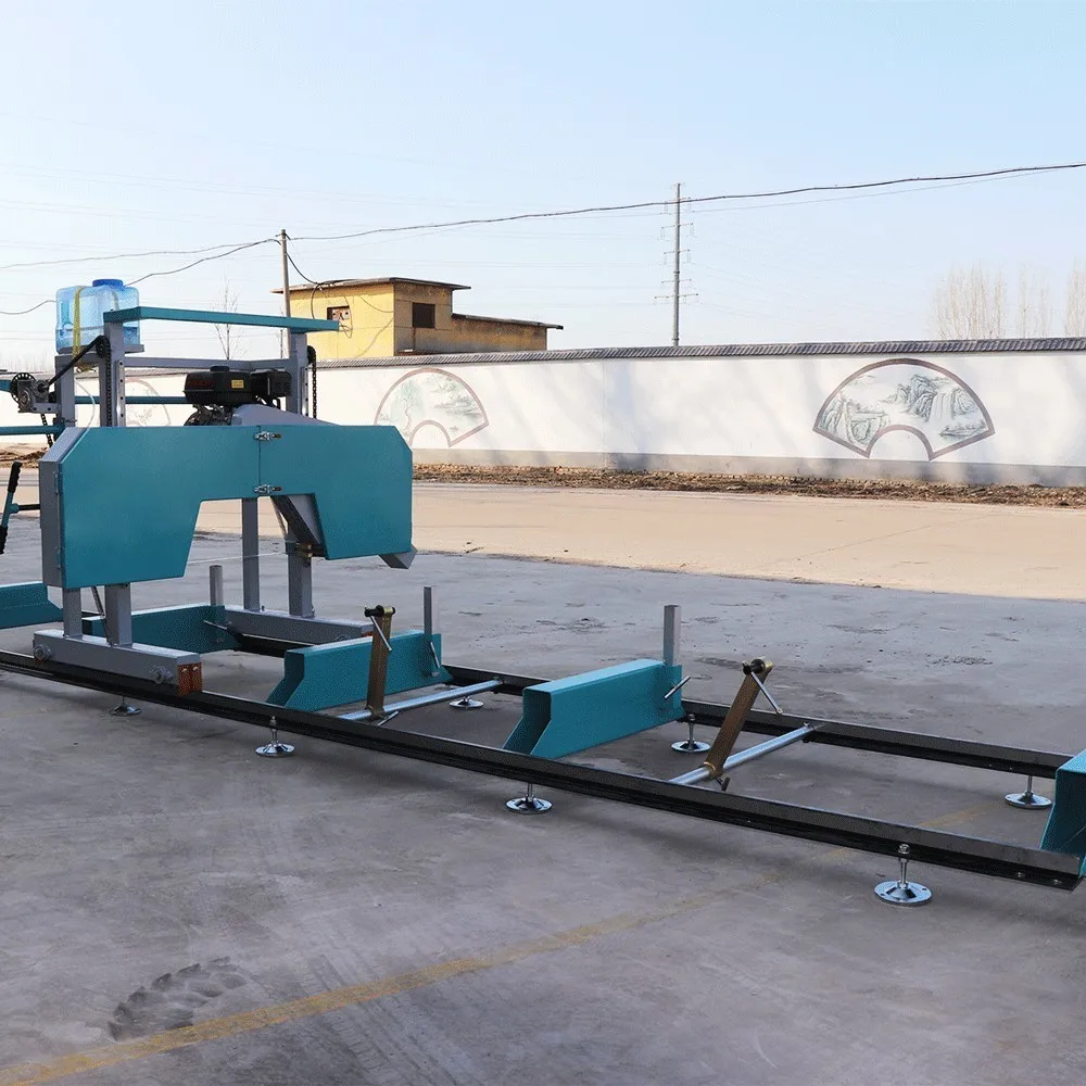 Mobile  di esel Mini Hard Wood Cutting Log Band Portable Sawmill Machine with  di esel Engine Chainsaw Bandsaw China