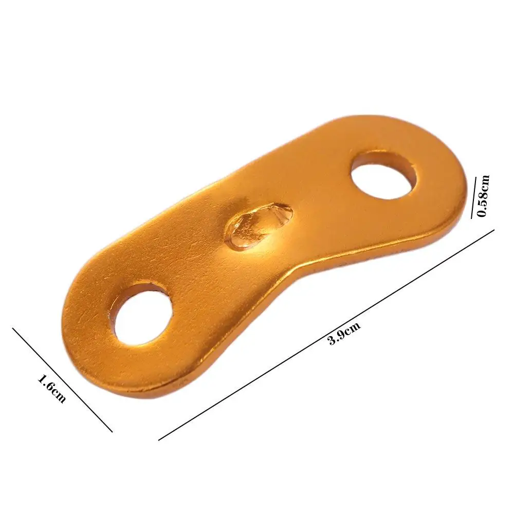 10 Pcs Aluminum Alloy Tent Rope Tensioners Camping Non-Slip Cord Lock Buckles Dual Holes Wind Rope Peanut Stopper