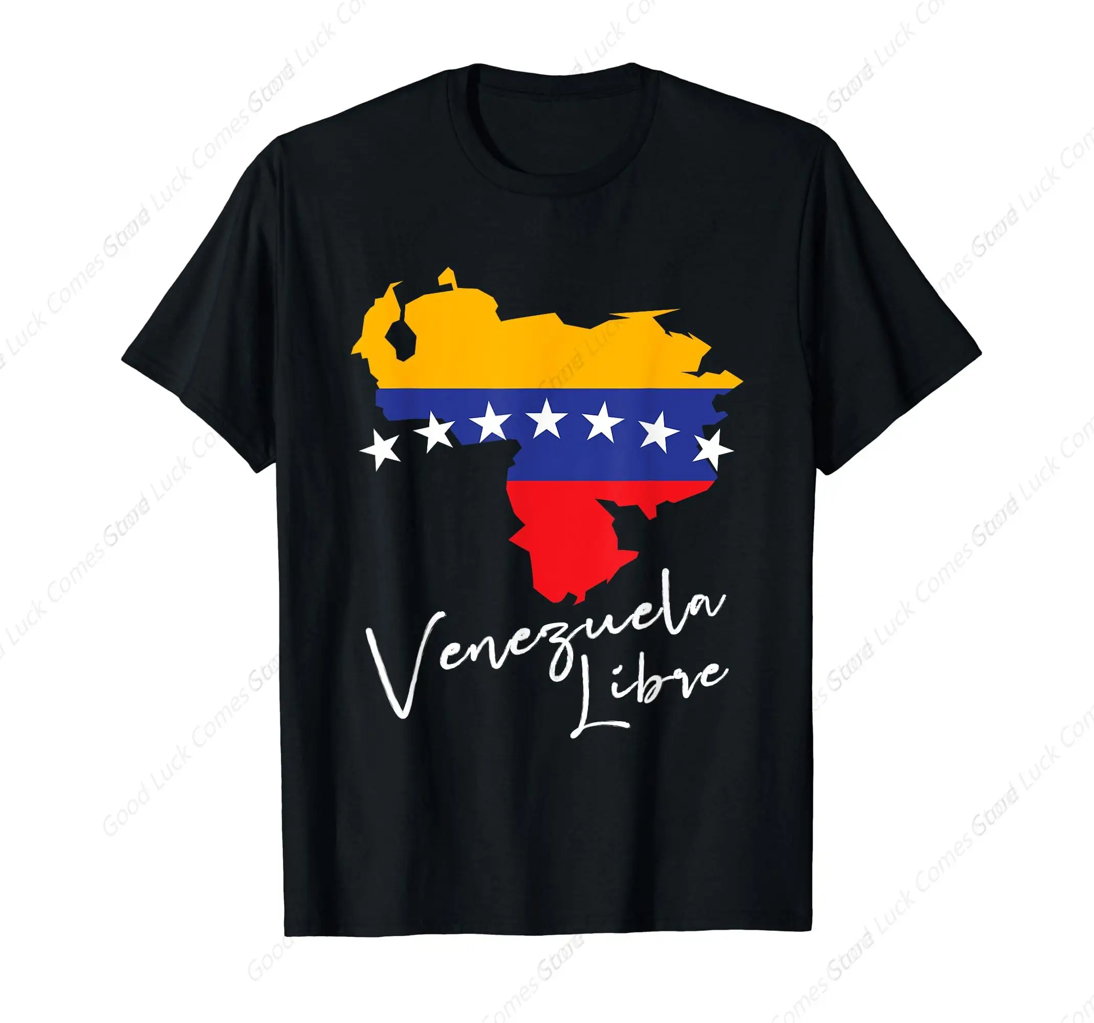 Venezuela Libre Venezuela Map 7 Stars Flag Family Souvenir T-Shirt