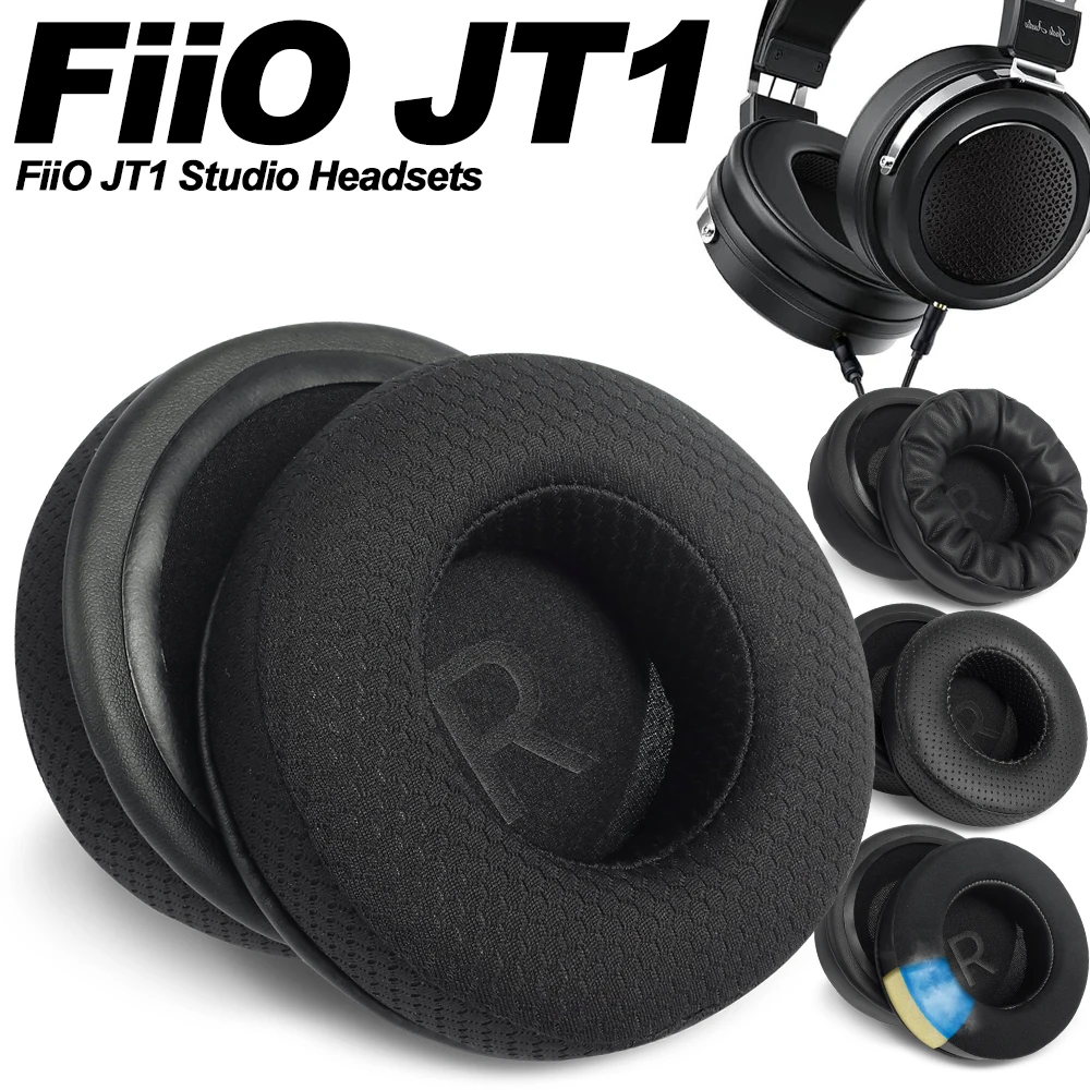Earphone Pads for FiiO JT1 Replacement Earpads Headphones Mesh Cloth Memory Covers Sponge Soft Protein
