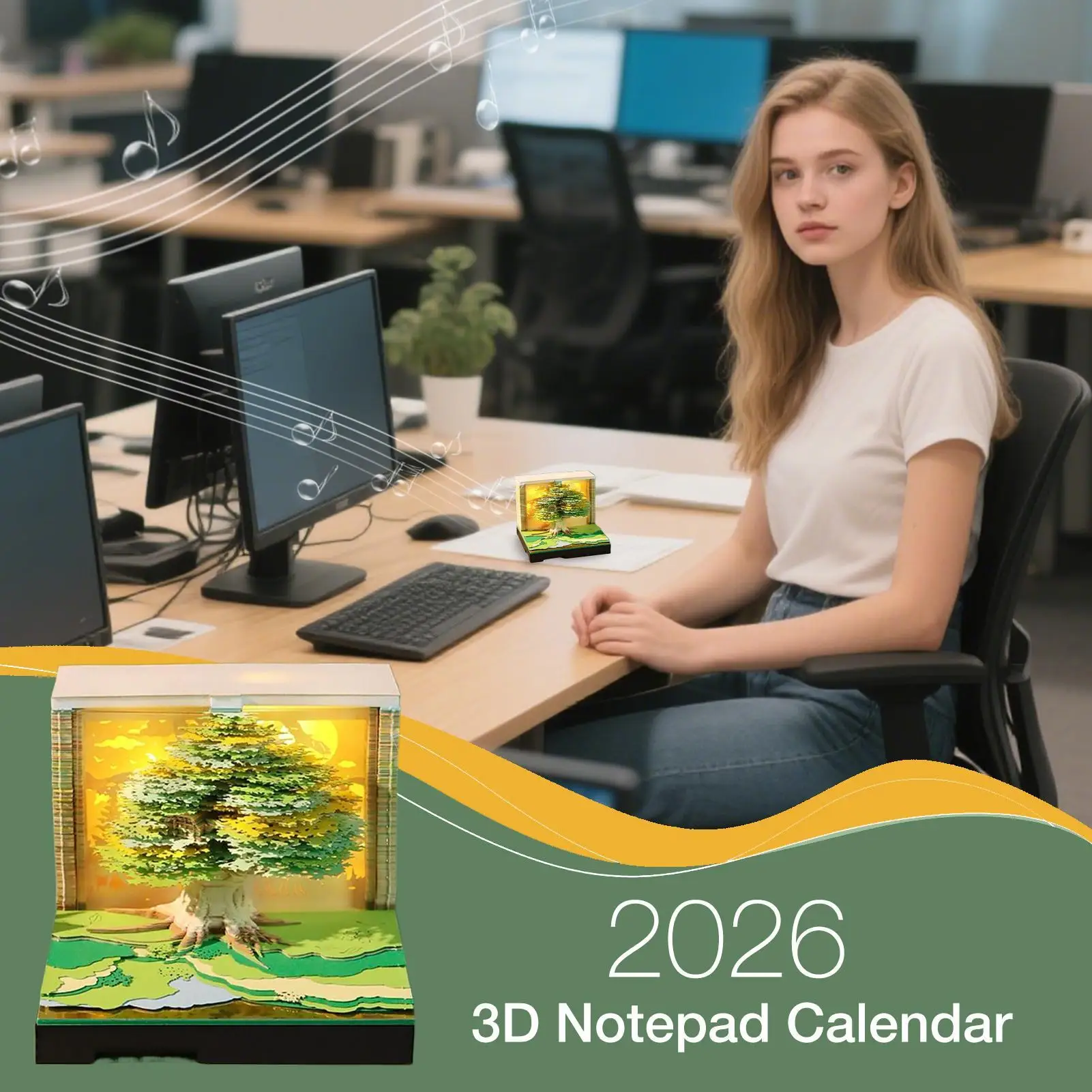 Time Piece Calendar 2026 Tear Away Calendar For Desk Decorative Tear Away Memo Pad For Executive Assistants School College