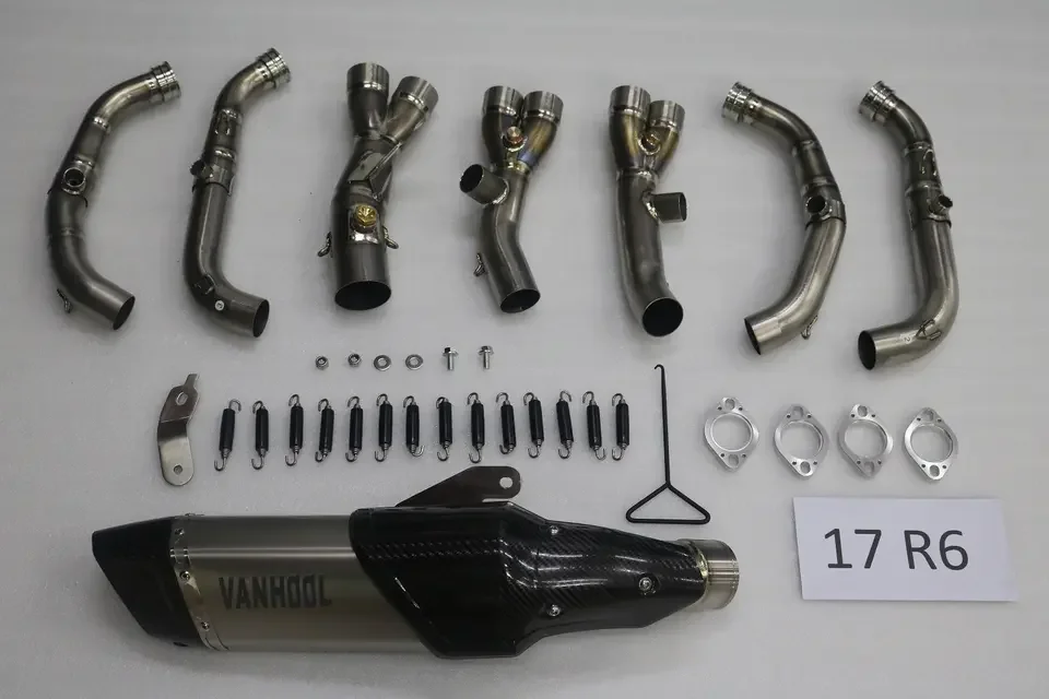 Universal Motorcycle Exhaust Muffler Escape Pipe, Stainless Steel Titanium , Aftermarket Performance Parts Accessories