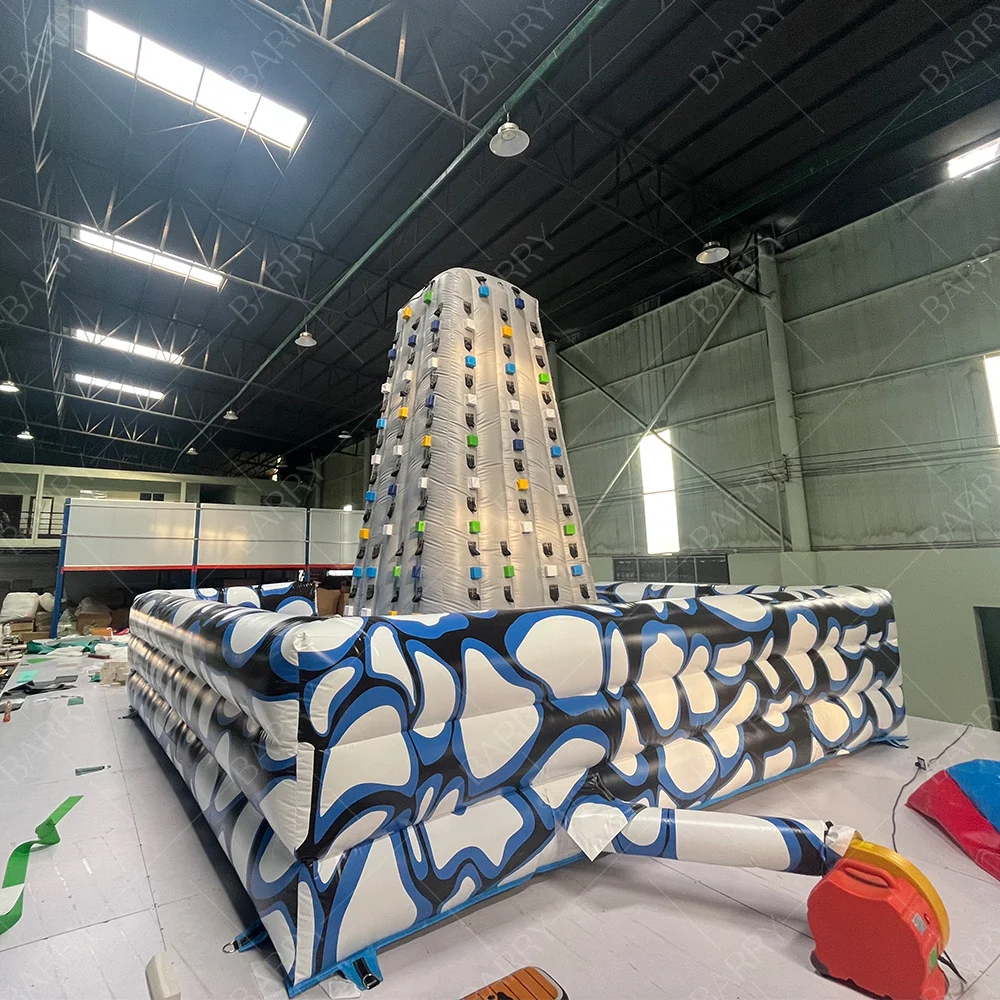 

Barry Factory Play Ground Equipment Climb Mountain Outdoor Kids Climbing Wall Interactive Game New Inflatable Climbing Wall