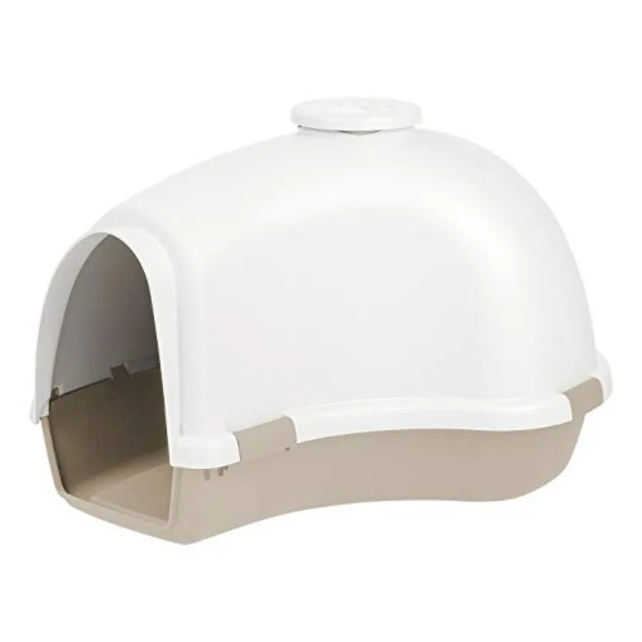 

Igloo Dog House, White/Beige, Small and Medium Dogs and Cats, Indoor/Outdoor