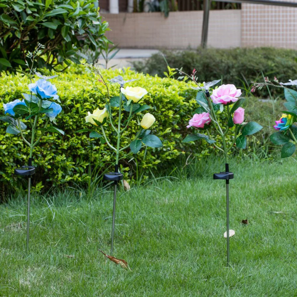 

Solar Powered Led Garden Stake Lawn Lamp Outdoor Decorative Landscape Lighting Waterproof 8-10Hrs Yellow Flowers