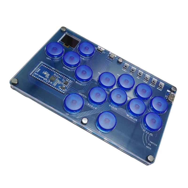 F3MA 14 Key Hitbox Arcade Keyboard Joystick Fight Stick Game Controller For PC Console Mechanical Button Improve Gaming Skill