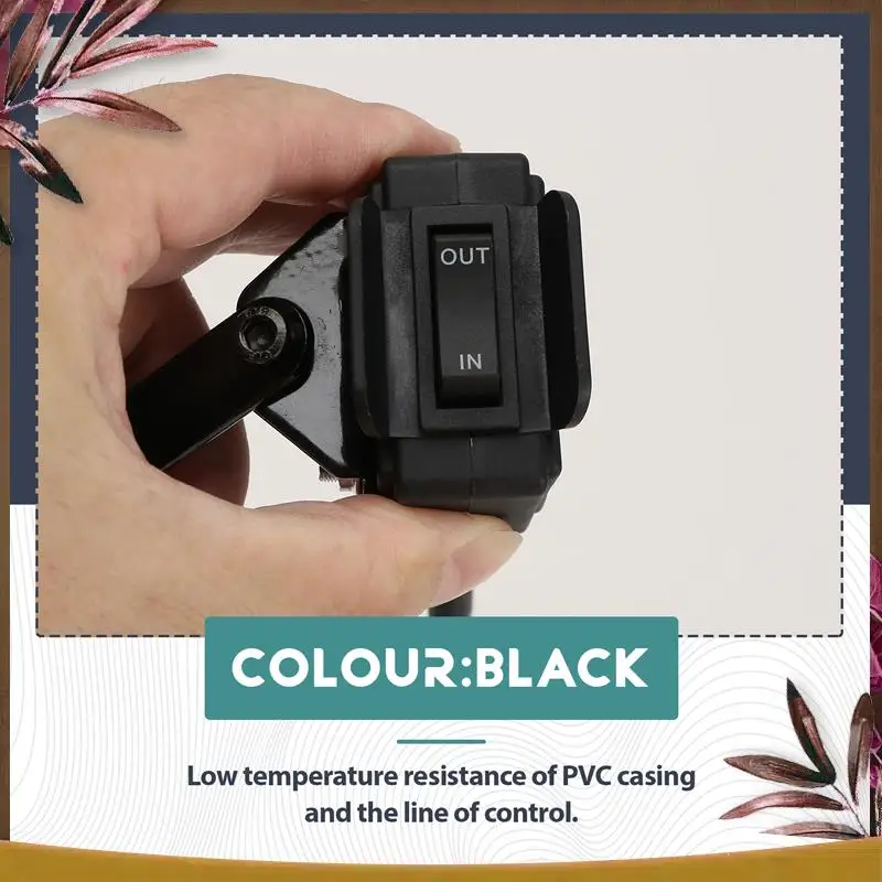 AB59-12V Winch Rocker Thumb Switch With Mounting Bracket Handlebar Control Line Kit For ATV UTV Electric Winch Accessories