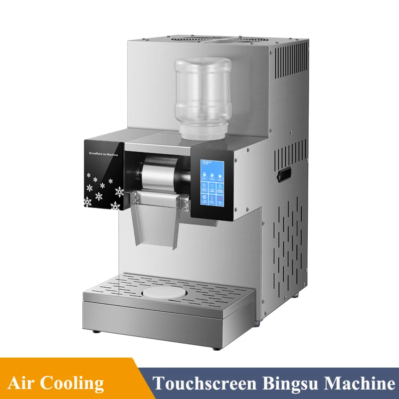 

Commercial Snowflake Ice Machine 1200W Crusher Korea Bingsu 250Kg/24h Snow Maker Touchscreen