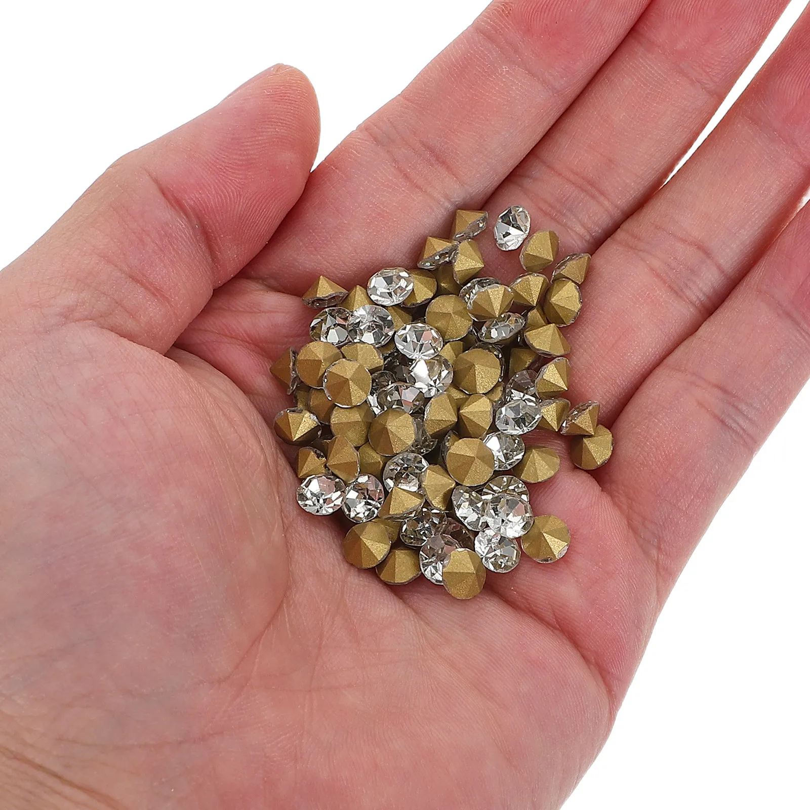 1000Pcs Mini Rhinestones for Nail Art Flatback Crystals Charms DIY Wedding Table Decoration Sparkly Rhinestone Craft Accessories