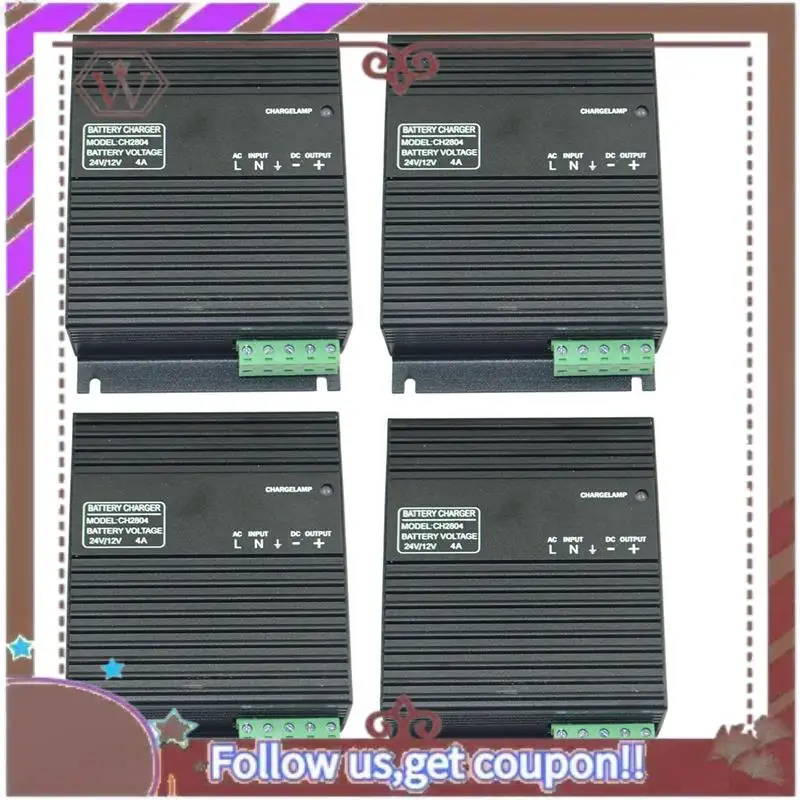 

Latest 4X Generator Set Float Charger 4A Automatic Start Battery Battery Charger CH2804 12V24V