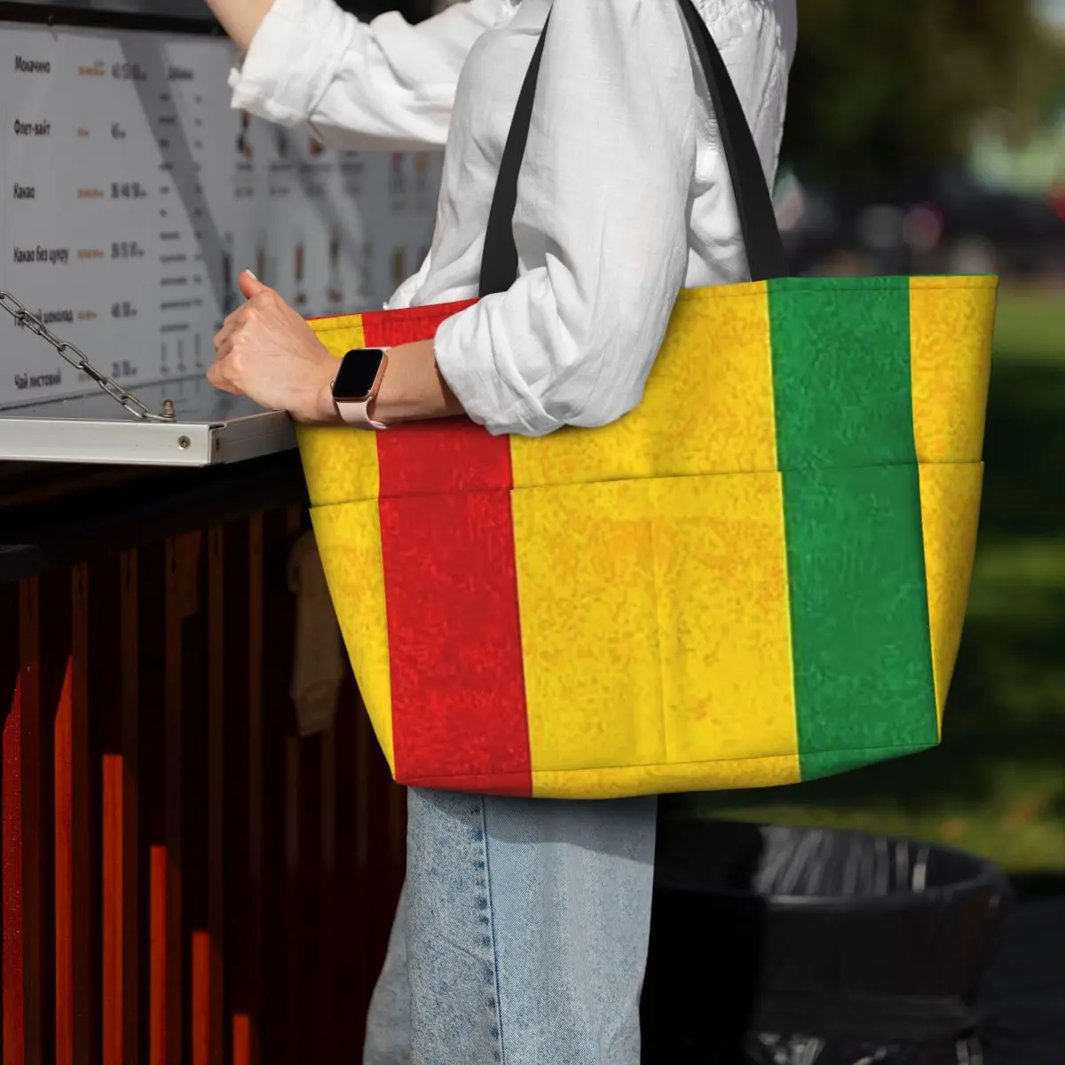 

Jamaican Reggae Rasta Lion Jamaica Flag Beach Tote Bag Sport Gym Yoga Duffle Large Tote Bag Women Travel Bag Fitness bag