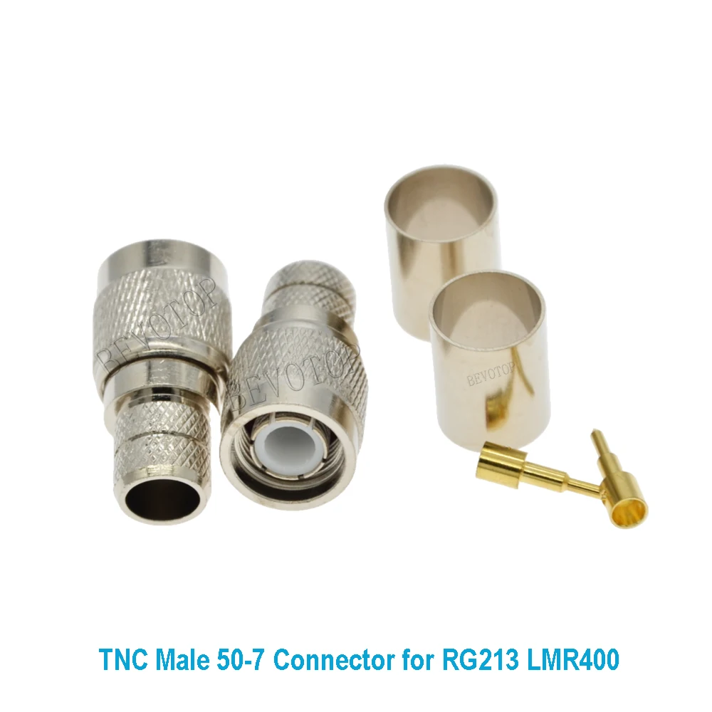 10PCS/lot TNC Male Plug RF Connector RG214/LMR400/50-7 Coaxial Cable Wifi Radio Antenna TNC Male Connector High Qualit