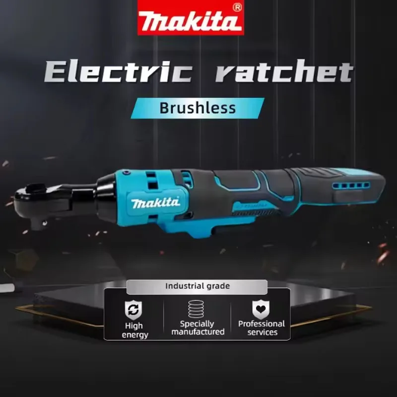 

Беспроводной ударный гайковерт Makita 18В с бесщеточным двигателем, угловым приводом, LED-подсветкой и регулировкой скорости, модель 2026 года