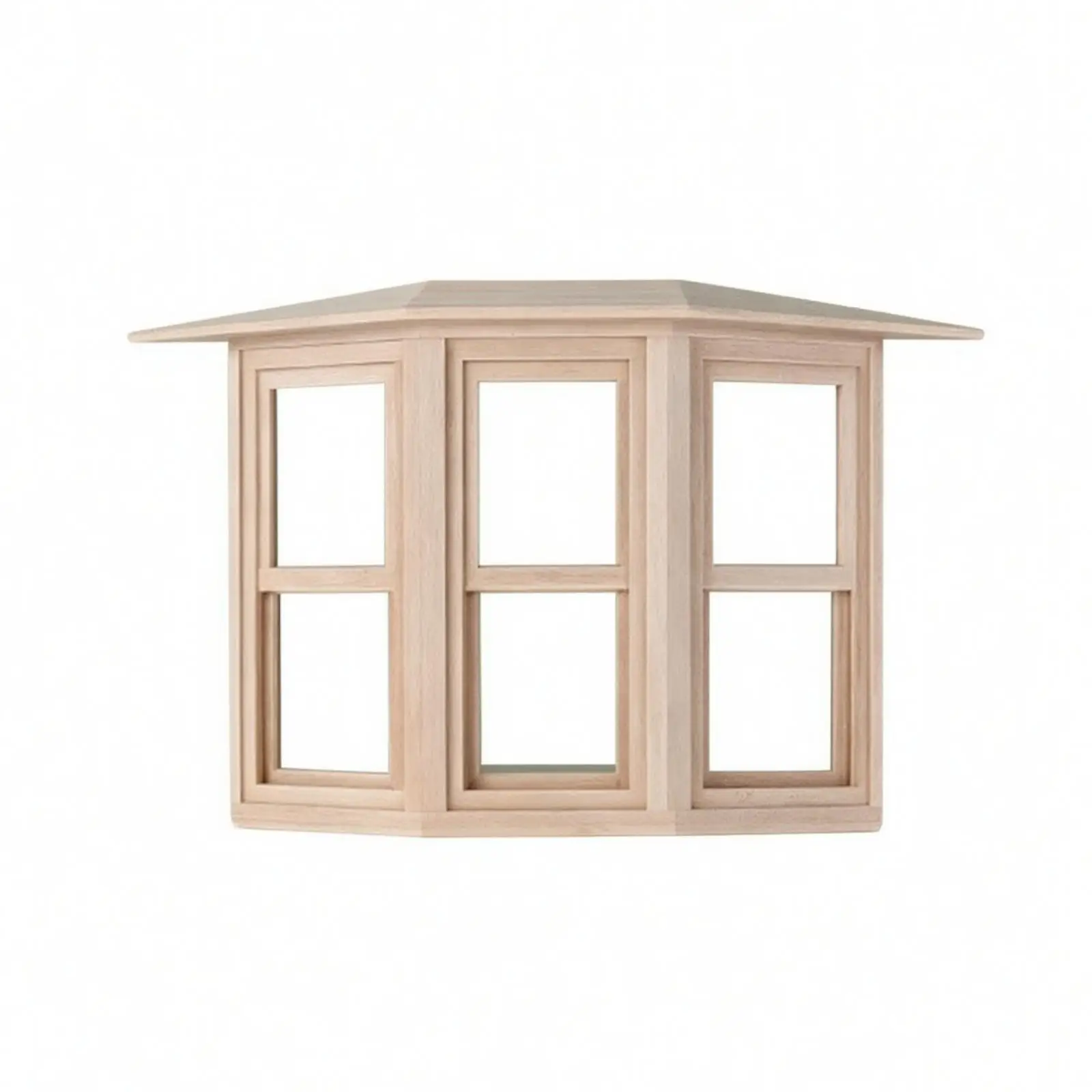 Miniature Doll House Scene Pine Wood Structure for Fairy Garden Craft and Doll Furniture