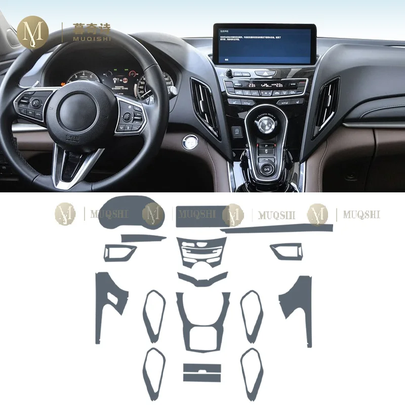 For Acura RDX 2019-2024Car Interior Center console Transparent TPU Protective film Anti-scratch Repair film Accessories PPF film