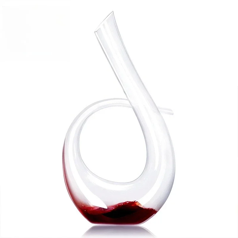 Red wine decanter, household crystal glass, six-character decanter, wine dispenser
