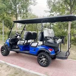 Carrello da Golf elettrico a lungo raggio di alta qualità 4000W 60V 14 pollici fuoristrada pneumatico famiglia carrello elettrico a 4 ruote Golf Car