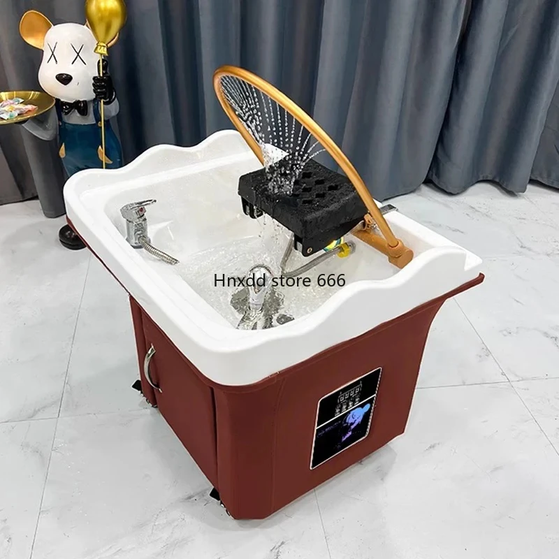 Fashion Small Shampo Chair Station Comfort Move Water Circulation Head Spa Hair Wash Bed Shampouineuse Salon Furniture MQ50XF